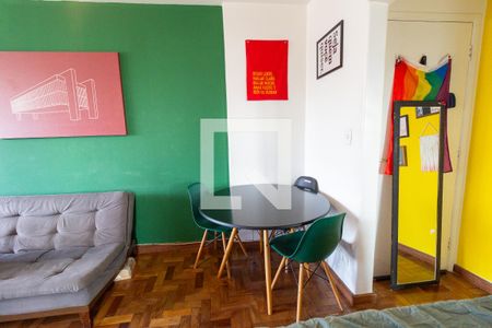 Sala de Jantar de apartamento à venda com 1 quarto, 55m² em Vila Anglo Brasileira, São Paulo