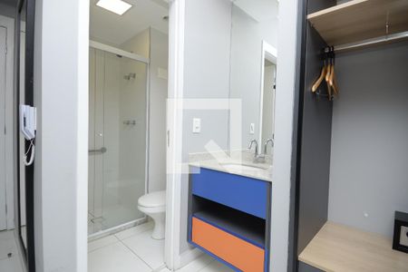 Banheiro de kitnet/studio para alugar com 1 quarto, 32m² em Vila Mariana, São Paulo