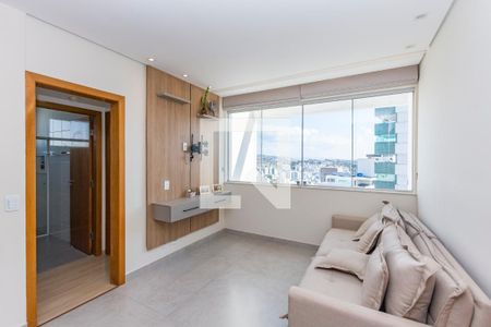 Sala de apartamento à venda com 2 quartos, 60m² em Buritis, Belo Horizonte