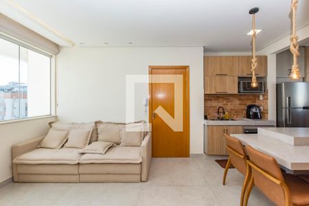 Sala de apartamento à venda com 2 quartos, 60m² em Buritis, Belo Horizonte