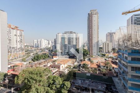 Vista da Varanda de kitnet/studio à venda com 1 quarto, 29m² em Jardim das Acácias, São Paulo