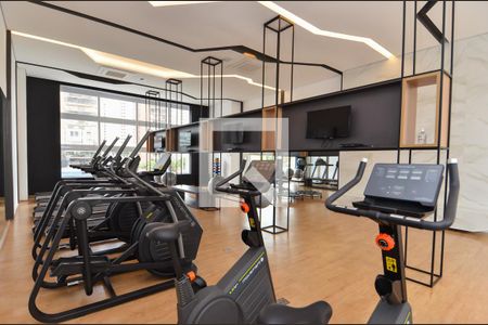 Studio para alugar com 39m², 1 quarto e 1 vaga Studio para alugar com 39m², 1 quarto e 1 vagaÁrea comum - Academia