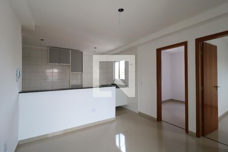 Sala de apartamento à venda com 2 quartos, 50m² em Jardim Ocara, Santo André