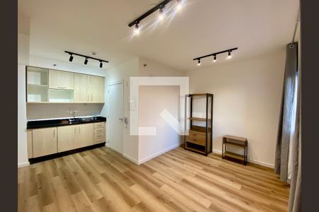 Sala/Cozinha de apartamento à venda com 1 quarto, 28m² em Belenzinho, São Paulo