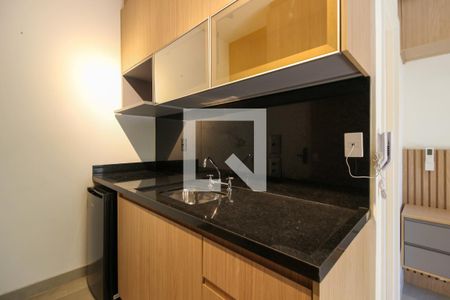 Cozinha de kitnet/studio para alugar com 1 quarto, 26m² em Sumarezinho, São Paulo