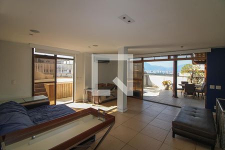 Sala Terraço de apartamento para alugar com 3 quartos, 318m² em Barra da Tijuca, Rio de Janeiro