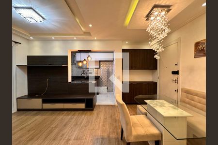 Sala de apartamento para alugar com 3 quartos, 70m² em Campestre, Santo André