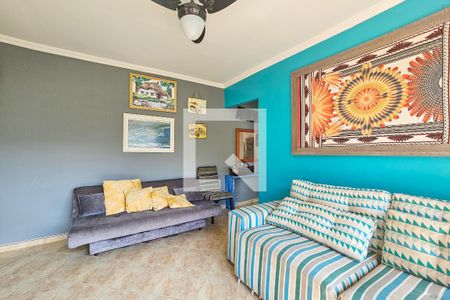 Sala de apartamento para alugar com 1 quarto, 40m² em Mar E Céu, Guarujá