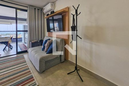 Sala de apartamento para alugar com 1 quarto, 48m² em Enseada, Guarujá