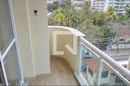 Varanda da Sala de apartamento à venda com 3 quartos, 80m² em Pechincha, Rio de Janeiro