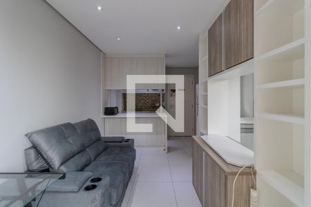 Sala de apartamento para alugar com 1 quarto, 33m² em Panamby, São Paulo