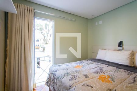 Quarto 1 - Suíte de casa de condomínio à venda com 3 quartos, 127m² em Vila Scarpelli, Santo André