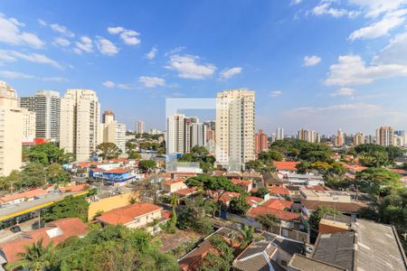 Vista da Sala de apartamento à venda com 1 quarto, 73m² em Jardim das Acácias, São Paulo
