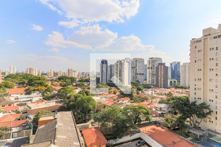Vista da Sala de apartamento à venda com 1 quarto, 73m² em Jardim das Acácias, São Paulo