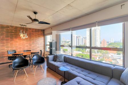 Sala de apartamento à venda com 1 quarto, 73m² em Jardim das Acácias, São Paulo