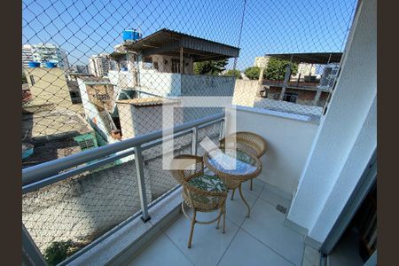 Varanda da Sala de apartamento à venda com 2 quartos, 61m² em Todos Os Santos, Rio de Janeiro