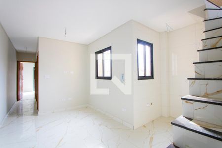 Sala de apartamento à venda com 2 quartos, 100m² em Vila Cecilia Maria, Santo André