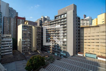 Vista da Varanda da Sala/Quarto de kitnet/studio à venda com 1 quarto, 36m² em Consolação, São Paulo