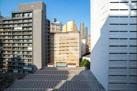 Vista da Varanda da Sala/Quarto de kitnet/studio à venda com 1 quarto, 36m² em Consolação, São Paulo