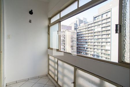 Varanda da Sala/Quarto de kitnet/studio à venda com 1 quarto, 36m² em Consolação, São Paulo