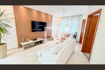 Sala de Estar - Sala de Jantar de casa à venda com 3 quartos, 120m² em Vila Floresta, Santo André