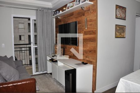 Detalhe Sala de apartamento à venda com 2 quartos, 52m² em Parque Maria Domitila, São Paulo