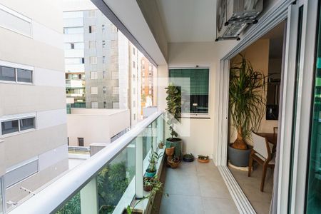 Varanda da Sala de apartamento à venda com 2 quartos, 132m² em Lourdes, Belo Horizonte