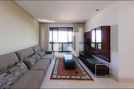 Sala de apartamento à venda com 4 quartos, 156m² em Belvedere, Belo Horizonte