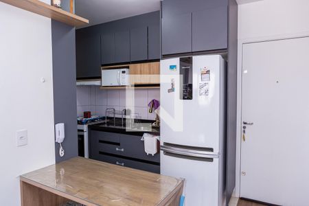 Cozinha de apartamento para alugar com 2 quartos, 34m² em Vila Pierina, São Paulo