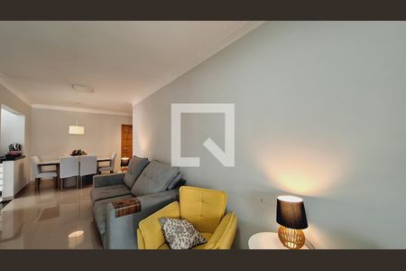 Sala de estar de apartamento para alugar com 3 quartos, 113m² em Aviação, Praia Grande
