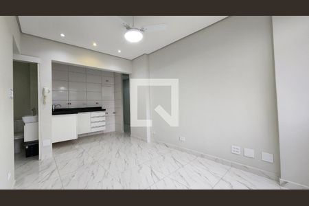 Sala de apartamento para alugar com 1 quarto, 49m² em Embaré, Santos