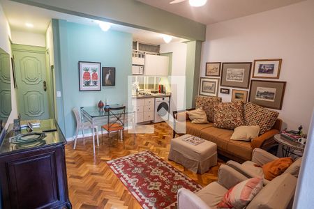 Sala de apartamento à venda com 1 quarto, 40m² em Flamengo, Rio de Janeiro