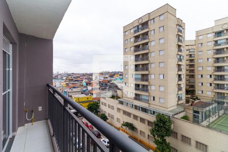 Sacada Sala de apartamento para alugar com 1 quarto, 29m² em Vila Tolstoi, São Paulo