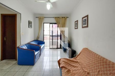 Sala de apartamento para alugar com 1 quarto, 80m² em Guilhermina, Praia Grande