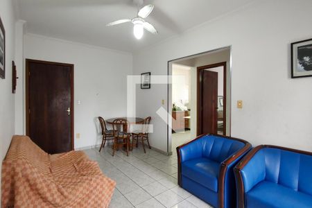 Sala de apartamento para alugar com 1 quarto, 80m² em Guilhermina, Praia Grande