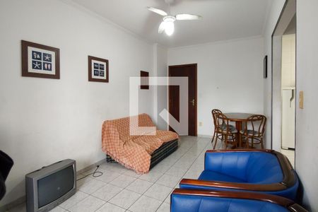 Sala de apartamento para alugar com 1 quarto, 80m² em Guilhermina, Praia Grande