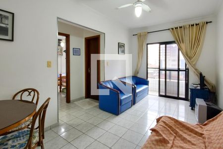 Sala de apartamento para alugar com 1 quarto, 80m² em Guilhermina, Praia Grande