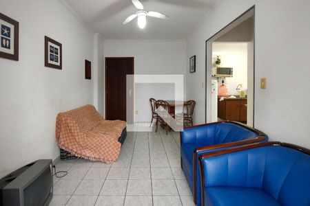 Sala de apartamento para alugar com 1 quarto, 80m² em Guilhermina, Praia Grande