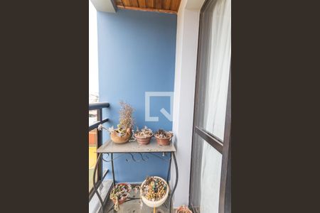 Varanda da Sala de apartamento à venda com 3 quartos, 79m² em Vila Curuçá, Santo André