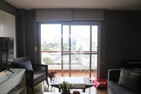 Sacada Sala de apartamento à venda com 4 quartos, 127m² em Vila Clementino, São Paulo