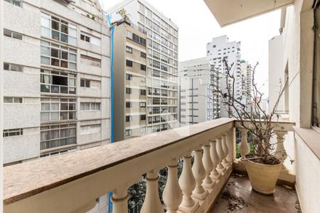 Varanda Sala  de apartamento para alugar com 3 quartos, 190m² em Santa Cecilia, São Paulo