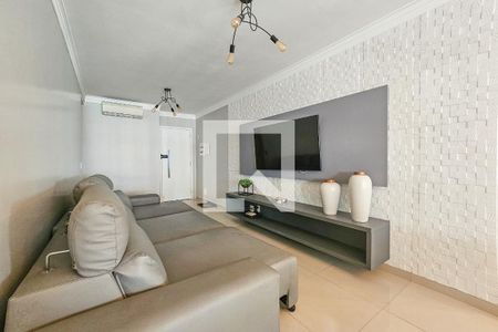 Sala de apartamento para alugar com 3 quartos, 138m² em Barra Funda, Guarujá