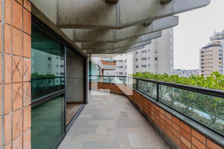 Varanda de apartamento para alugar com 4 quartos, 293m² em Paraíso do Morumbi, São Paulo