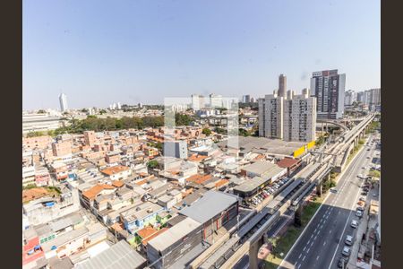 Sala/Cozinha - Vista de apartamento para alugar com 2 quartos, 33m² em Vila Prudente, São Paulo