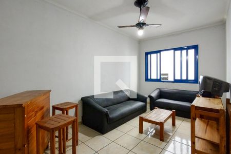 Sala de apartamento para alugar com 1 quarto, 60m² em Boqueirão, Praia Grande