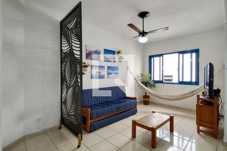 Sala de apartamento para alugar com 1 quarto, 60m² em Boqueirão, Praia Grande