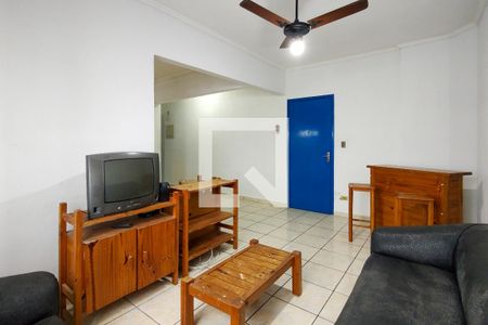 Sala de apartamento para alugar com 1 quarto, 60m² em Boqueirão, Praia Grande