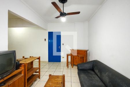 Sala de apartamento para alugar com 1 quarto, 60m² em Boqueirão, Praia Grande