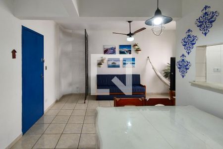 Sala de apartamento para alugar com 1 quarto, 60m² em Boqueirão, Praia Grande