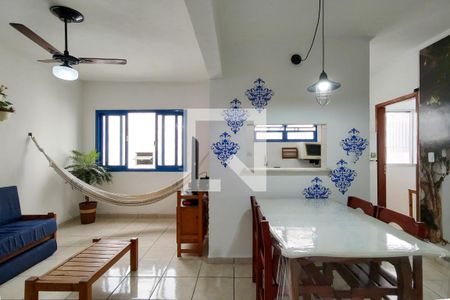 Sala de apartamento para alugar com 1 quarto, 60m² em Boqueirão, Praia Grande